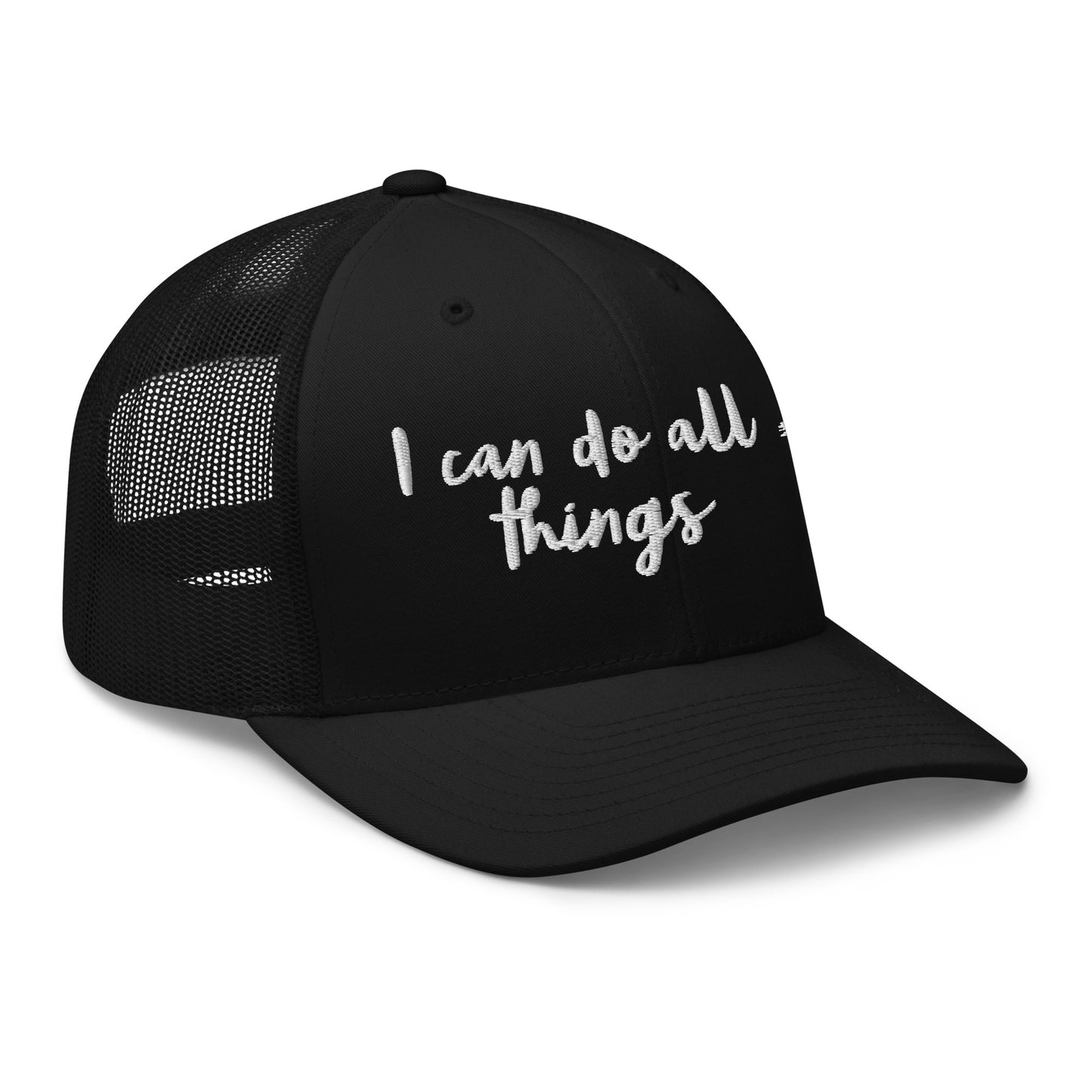 I Can Do All Things Trucker Hat – Embroidered | Philippians 4:13