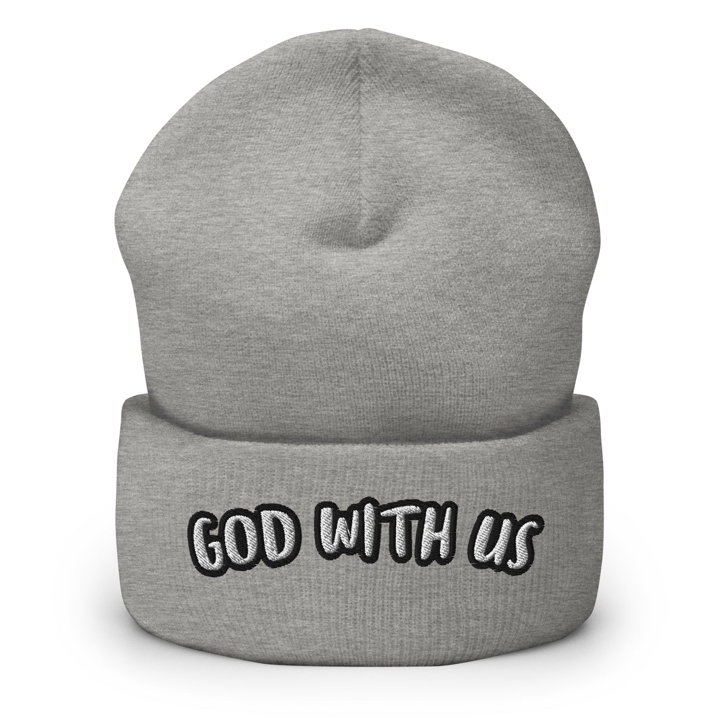 God With Us Beanie – Isaiah 7:14 Embroidered Hat