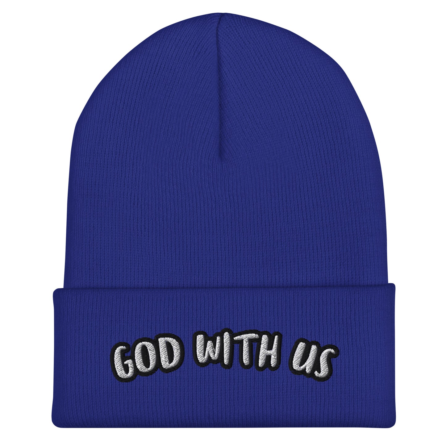 God With Us Beanie – Isaiah 7:14 Embroidered Hat