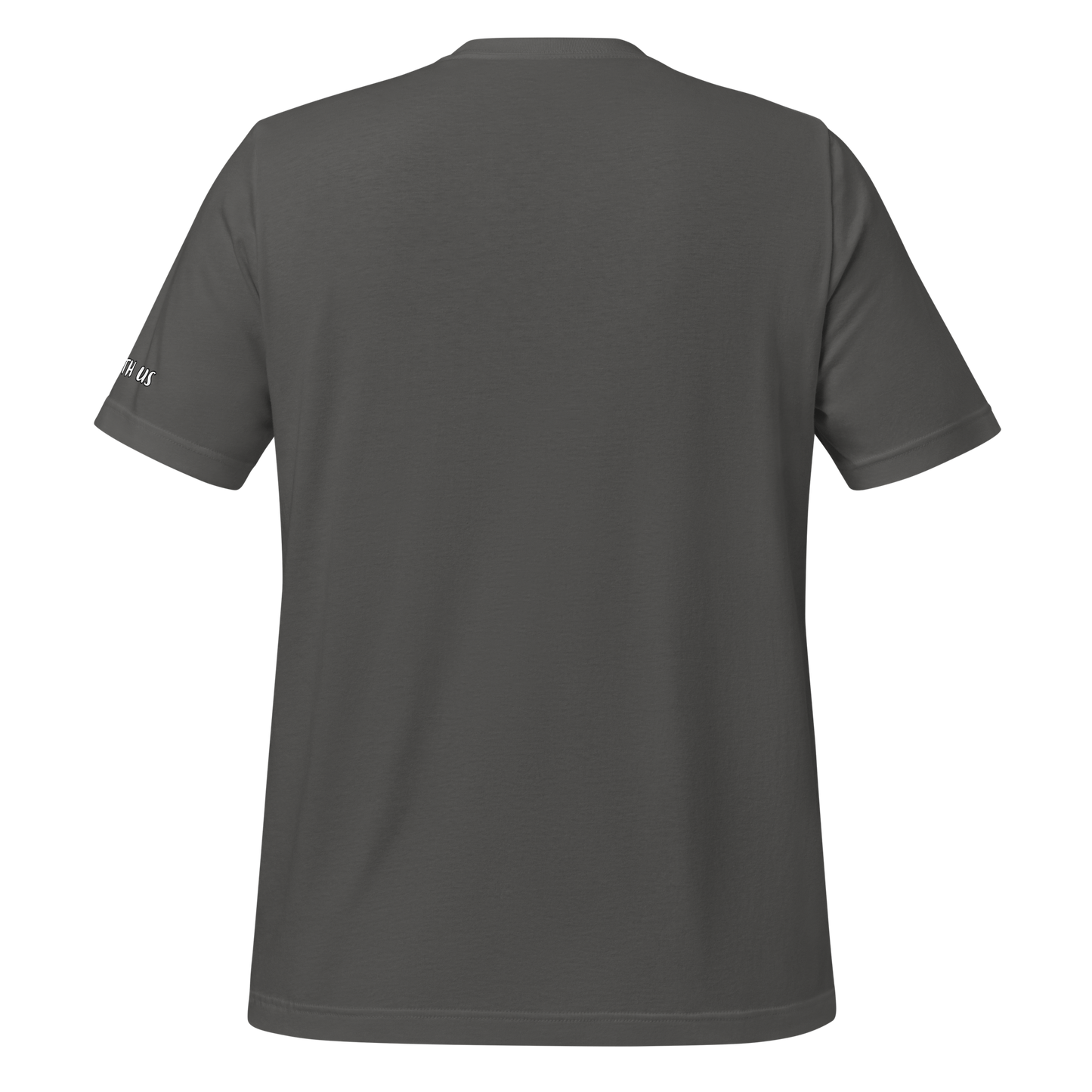 Immanuel Gray Tee – Front & Sleeve Print (Isaiah 7:14)