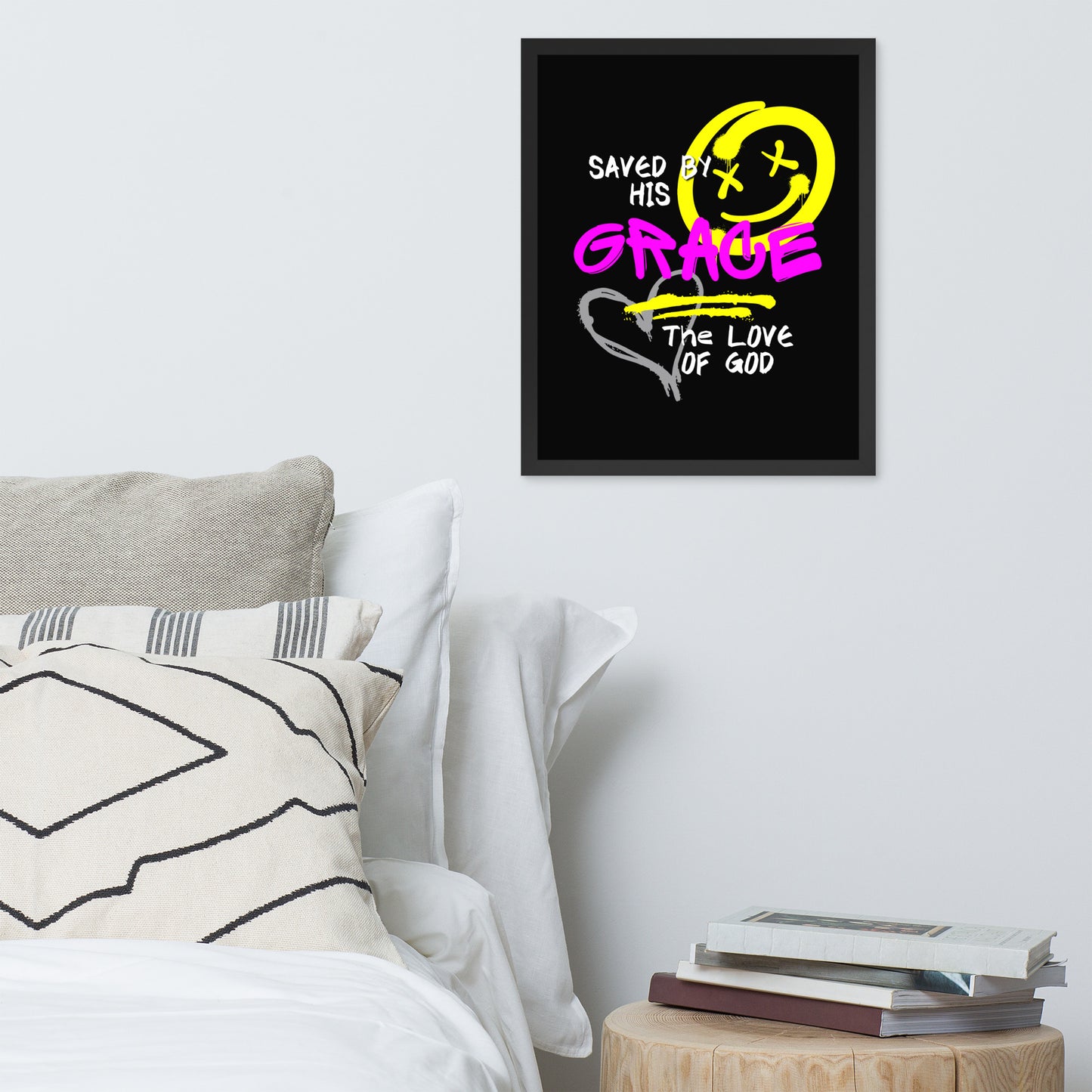 Saved by His Grace Poster – 16×20 Framed Wall Art