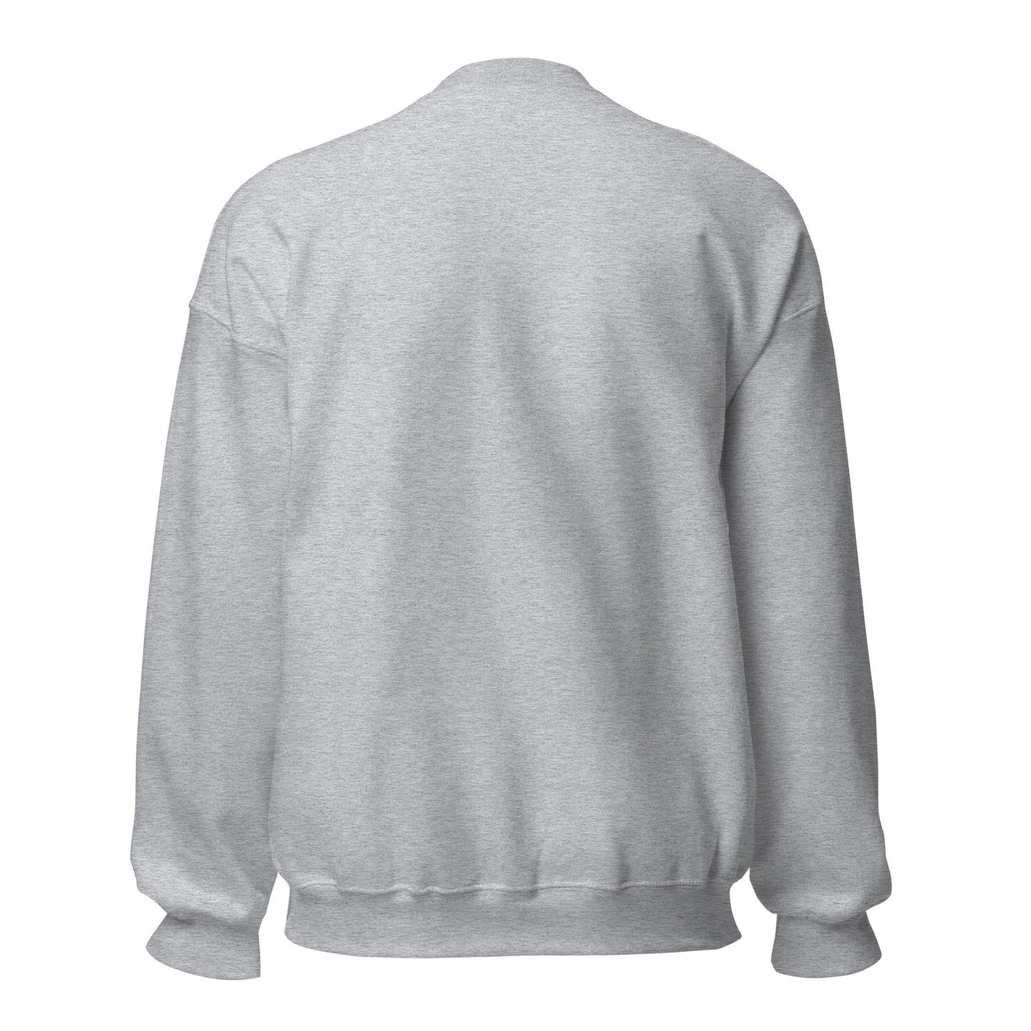 Back view of the Sport Grey Redeemed sweatshirt—simple and unprinted.
