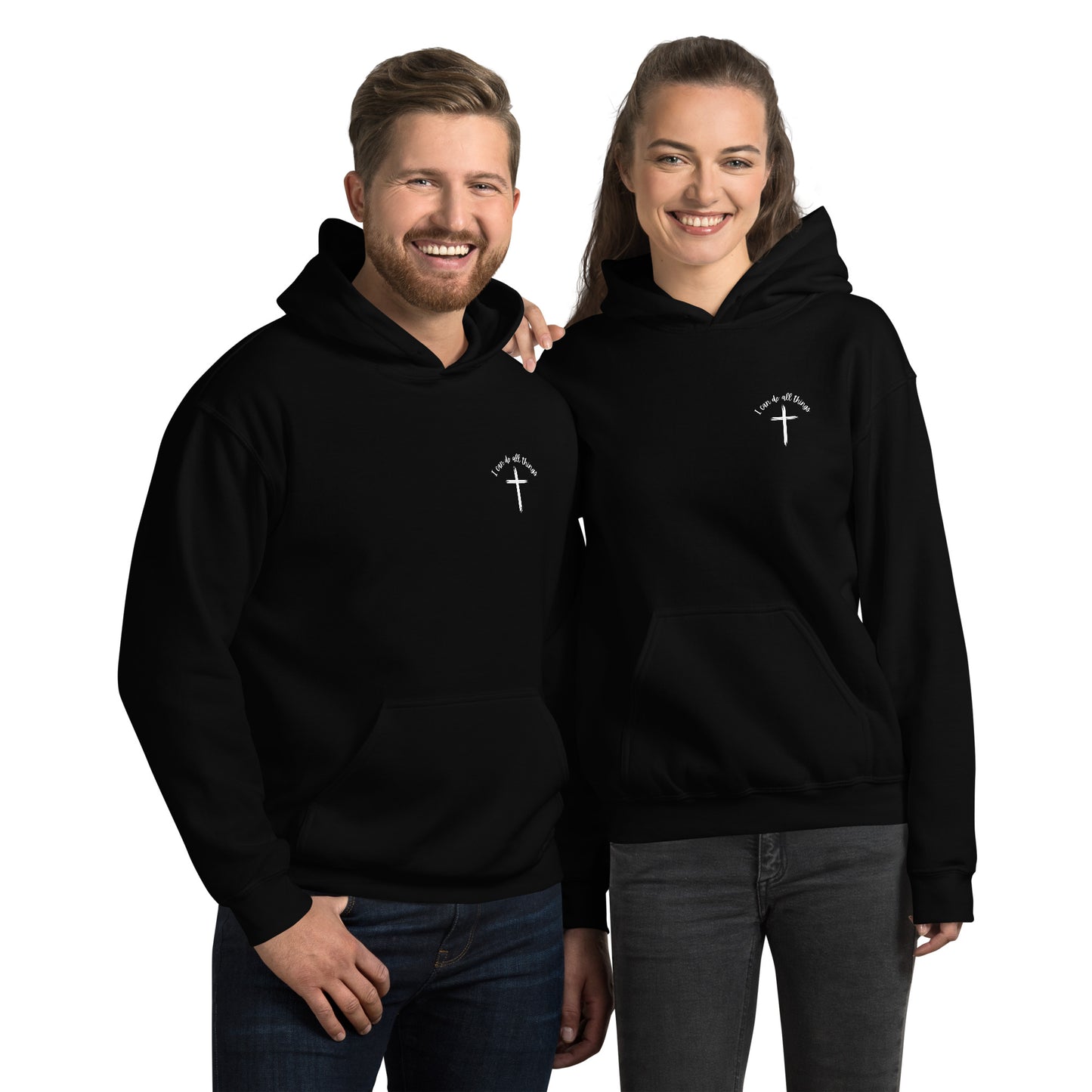 I Can Do All Things – Philippians 4:13 Embroidered Hoodie
