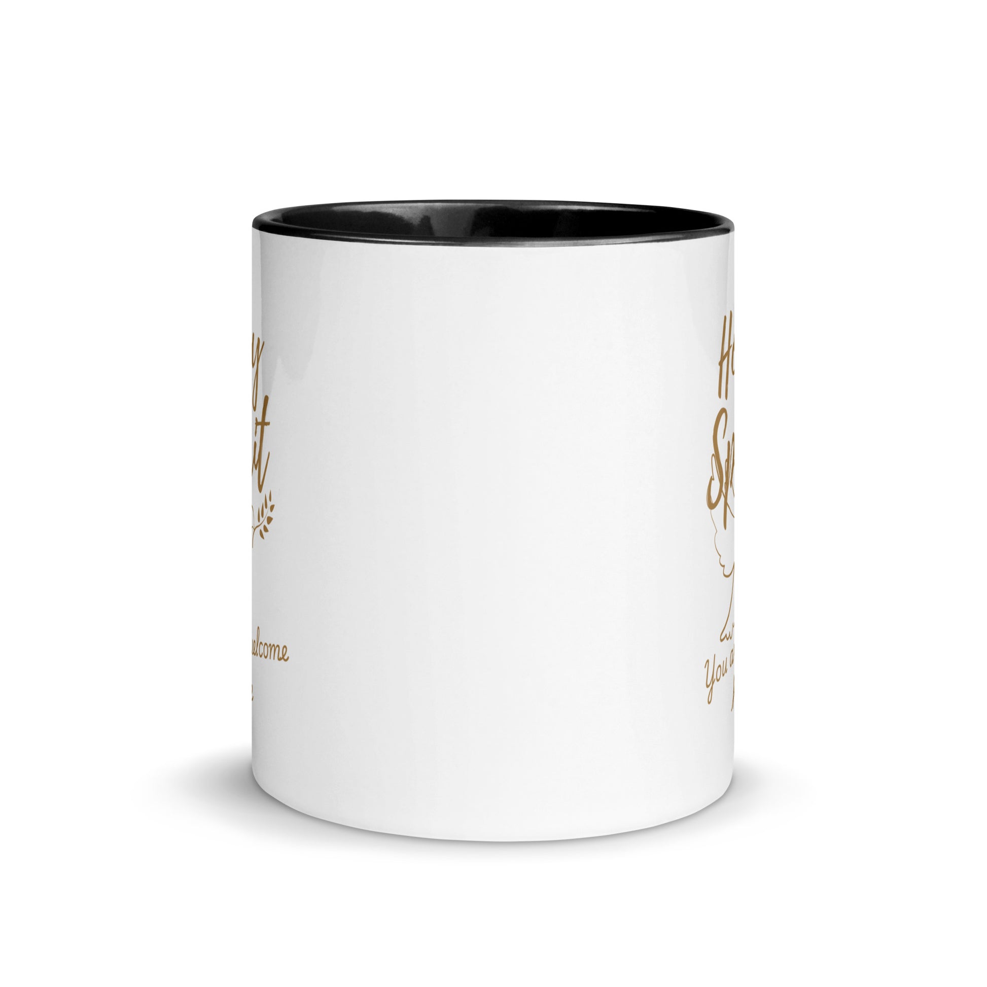 holy spirit mug with gold print both sides
